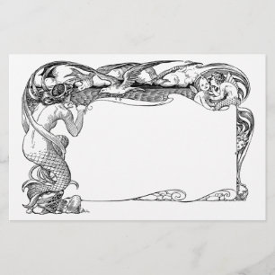 Papeterie Sirène et mouettes