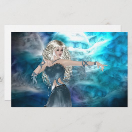 Papeterie Sirène Sky Imaginaire (Devant / Derrière)