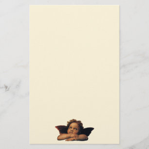 Papeterie Sistine Madonna, détails d'Angels par Raphael San