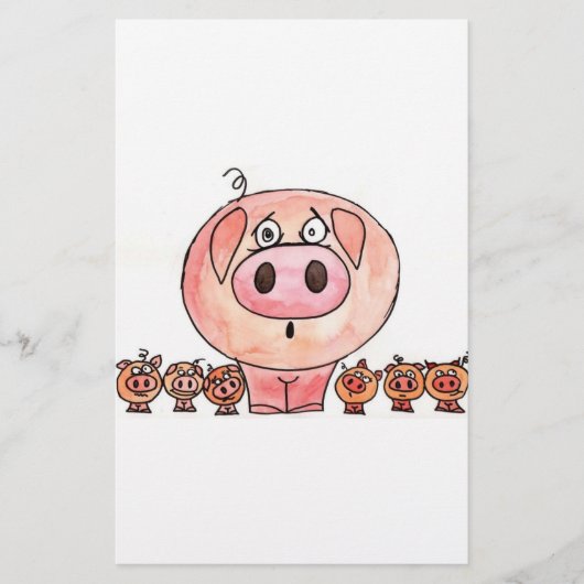 Papeterie Six petits porcs (Devant)