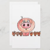 Papeterie Six petits porcs (Devant / Derrière)