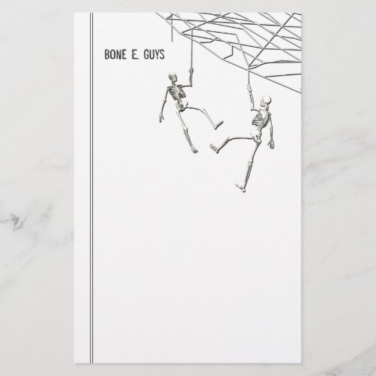 Papeterie Skeletons d'Halloween et Web (Devant)