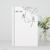 Papeterie Skeletons d'Halloween et Web (Debout devant)