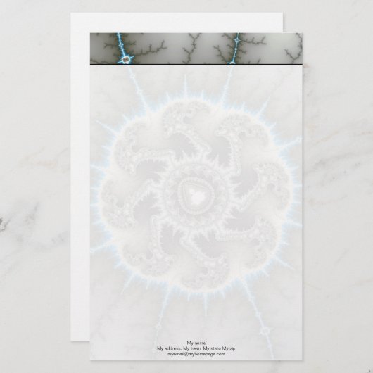 Papeterie Skelewheel - Art fractal (Devant / Derrière)