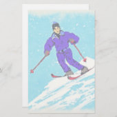 PAPETERIE SKIEUR (Devant / Derrière)