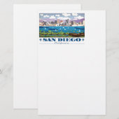 Papeterie Skyline San Diego (Devant / Derrière)