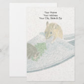 Papeterie Slipper de souris (Devant / Derrière)