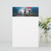 Papeterie SlipperyJoe's heureux Halloween yeux brillants zom (Debout devant)