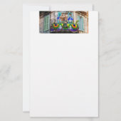 Papeterie SlipperyJoe's Mardi Gras masques perles décoration (Devant)