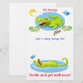 Papeterie Smile Crocodile, bien rester immobile pour les enf (Devant / Derrière)