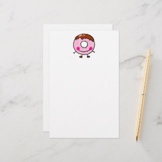 Papeterie Smiling Sprinkle Donut Character Art