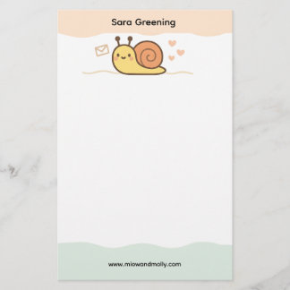 Papeterie Snail Mail Social Club Cute Name Stationery