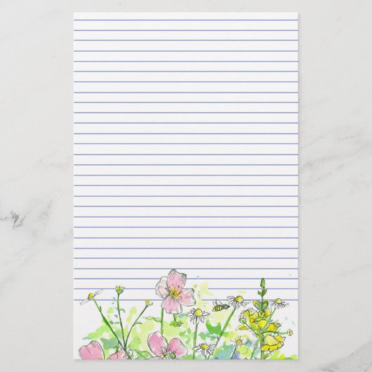 Papeterie Snapdragons chamomiles Fleur sauvage Miel (Devant)