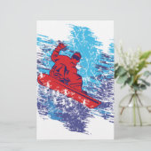 Papeterie Snowboardeur cool (Debout devant)