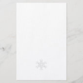 Papeterie Snowflakes Elégante Papier Linge Papier Blanc (Dos)