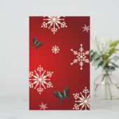 Papeterie Snowflakes et papillons (Debout devant)