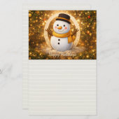 Papeterie Snowman (Devant / Derrière)