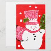 Papeterie Snowman (Devant / Derrière)