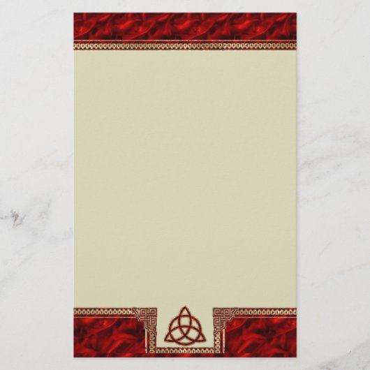 Papeterie Soie de rouge de Triquetra (Devant)