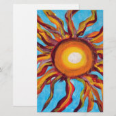 Papeterie Soleil sauvage (Devant / Derrière)