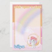 Papeterie Souhait sur une étoile (Devant / Derrière)