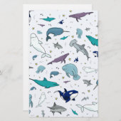 Papeterie Sous la mer (Devant / Derrière)