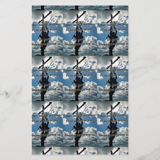 Papeterie Soutenez votre Lineman (Devant)