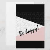 Papeterie Soyez heureux ! (Devant / Derrière)