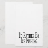 Papeterie Soyez plutôt pêche de glace (Devant / Derrière)