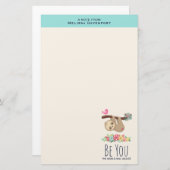 Papeterie Soyez Vous, Le Monde Aidera Drôle À Dire Sloth (Devant / Derrière)