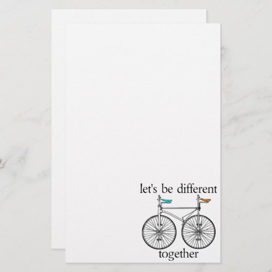 Papeterie Soyons différents ensemble (Devant / Derrière)