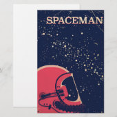 Papeterie Spaceman (Devant / Derrière)