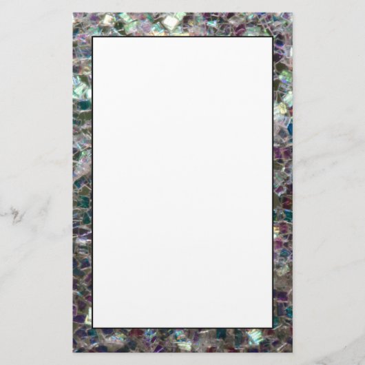 Papeterie Sparkly colourful silver mosaic (Devant)