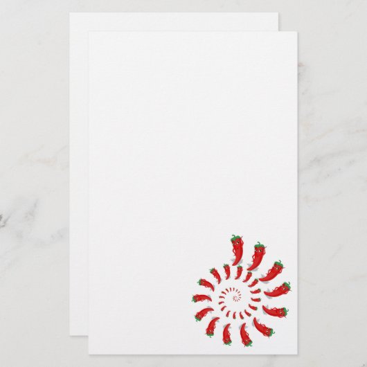 Papeterie Spirale de Pepper Diva Rouge (Devant / Derrière)