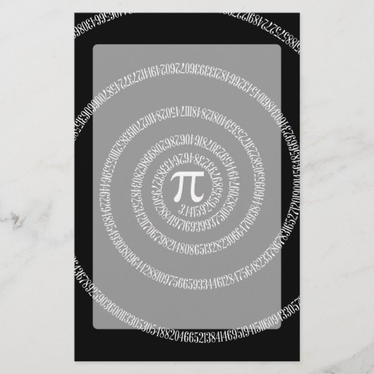 Papeterie Spirale pour Pi en style noir (Devant)