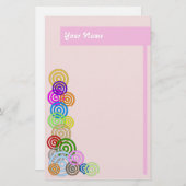 Papeterie Spirales colorées (Devant / Derrière)