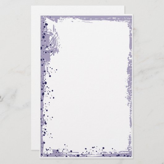 Papeterie splat pourpre (Devant / Derrière)