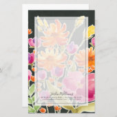 Papeterie Splendid Gathering - Pink and Orange Flowers (Devant / Derrière)