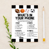Papeterie Sport Thème Dans Votre Baby shower Téléphone Jeu