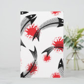 Papeterie squelette d'halloween (Debout devant)