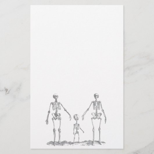 Papeterie squelettique de famille (Devant)