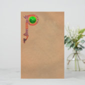 PAPETERIE ST PATRICK'S DAY CÉLTIC P MONOGRAM AVEC SHAMROCK (Debout devant)