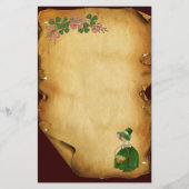 PAPETERIE ST PATRICK'S DAY - IRLANDE, FILLE ET SHAMROCK (Devant)