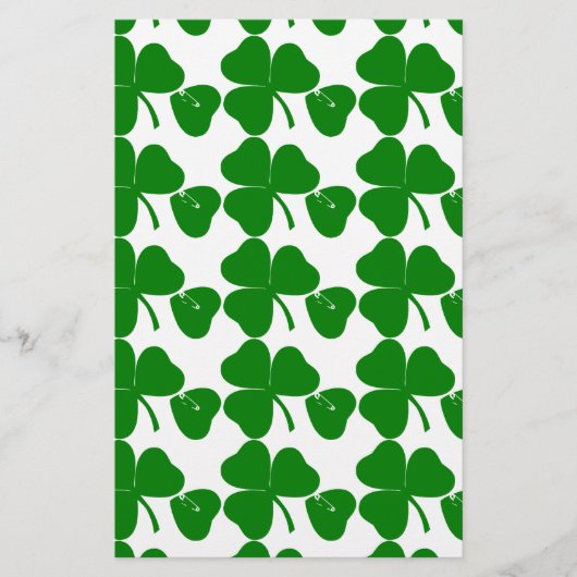 Papeterie St Patrick's Day - Obtenez Lucky 3 + 1 feuilles =  (Devant)