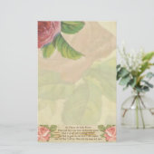 Papeterie St Therese le petit crucifix de roses de fleur (Debout devant)