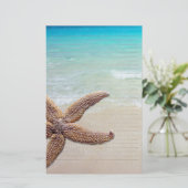 Papeterie Starfish on the Beach Lined Writing Paper (Debout devant)