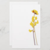 Papeterie Statiery with yellow flowers (Devant / Derrière)