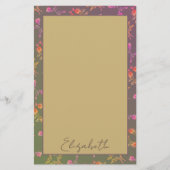 Papeterie Stationaire personnelle du Rose romantique (Devant)