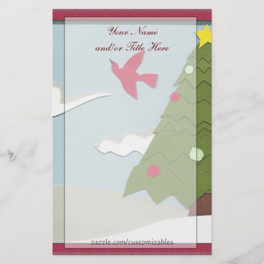 Papeterie Stationery de la scène de Noël (Devant)