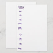 Papeterie Stationery de style Amérique de style Couronne vio (Devant / Derrière)